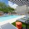 Pool with  lounge chairs  and Outdoor Kitchen